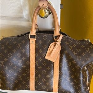 Louis Vuitton Brown Monogram Duffel Bag